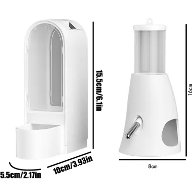 PetTribes Distributeur combo hamster/lapin - Eau et nourriture intégrées