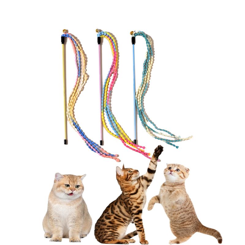 PetTribes Baguette Interactive avec Ruban pour Chat