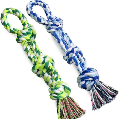 PetTribes Corde à mâcher indestructible pour chien - 2 pièces (55cm) PetTribes Corde à mâcher indestructible pour chien - 2 pièces (55cm)