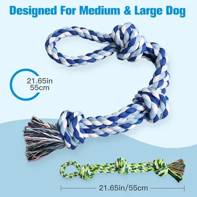 PetTribes  Corde à mâcher indestructible pour chien - 2 pièces (55cm)