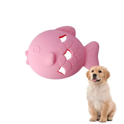 PetTribes Dispensador de comida con forma de pez para gatos/perros