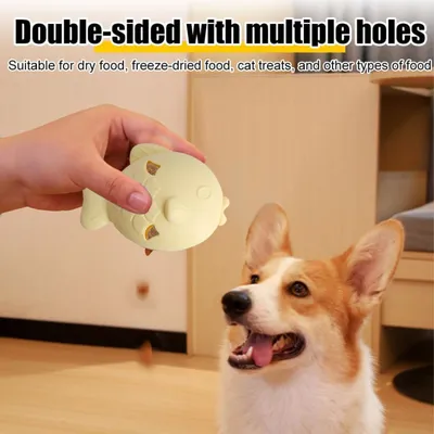 PetTribes Dispensador de comida con forma de pez para gatos/perros