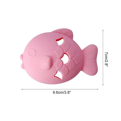 PetTribes Dispensador de comida con forma de pez para gatos/perros