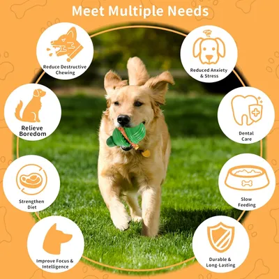 PetTribes Juguete masticable para perros soporte palo - Limpiador dental