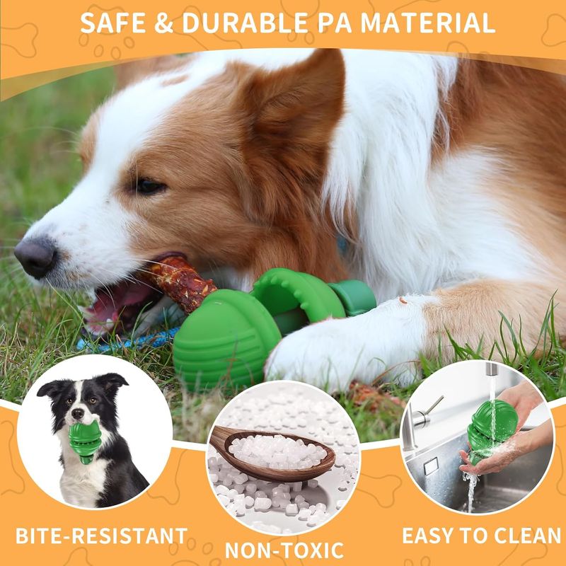 PetTribes Jouet à Mâcher avec Porte-Stick pour Chien - Nettoyant Dentaire