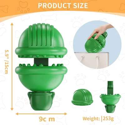 PetTribes Jouet à Mâcher avec Porte-Stick pour Chien - Nettoyant Dentaire