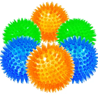 PetTribes 6 balles couinantes colorées pour petits chiens