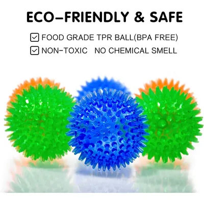 PetTribes 6 balles couinantes colorées pour petits chiens