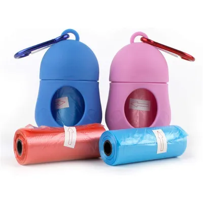 PetTribes Boîte portable pour déchets chien/chat - Avec sacs jetables