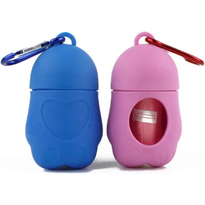 PetTribes Boîte portable pour déchets chien/chat - Avec sacs jetables