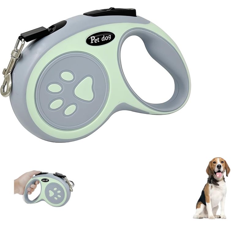 PetTribes Laisse chien rétractable 6m - Poignée ergo & frein instantané