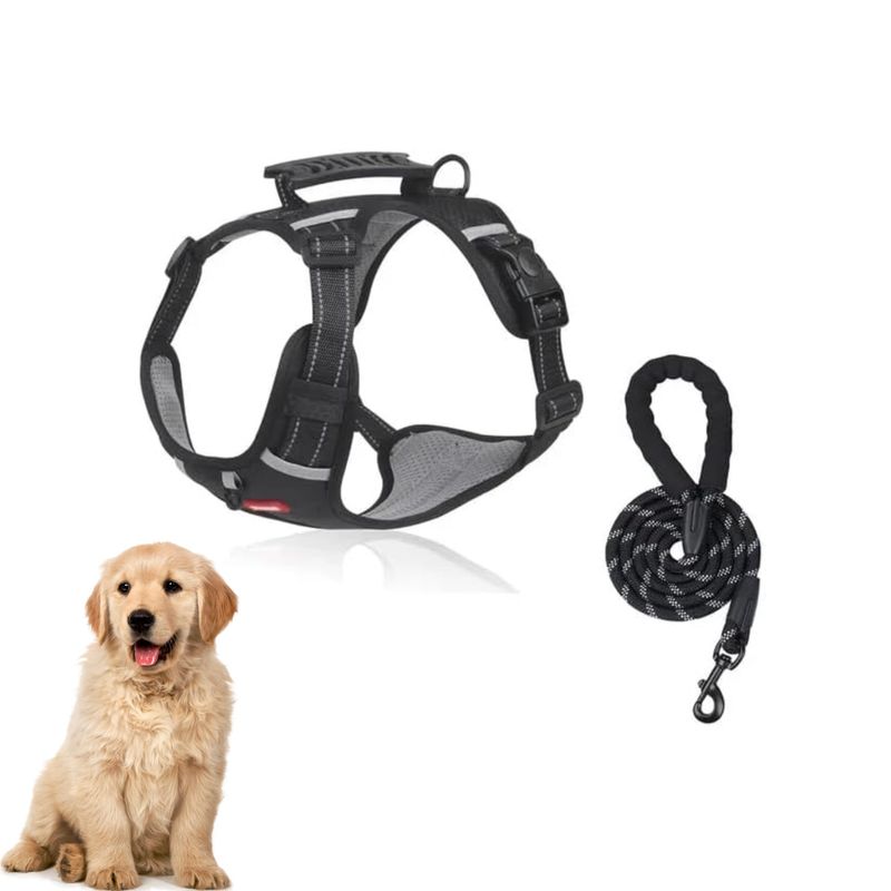 PetTribes Harnais avec poignée de contrôle pour promenade