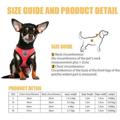 PetTribes Harnais Léger pour Chihuahua et Petit Chien