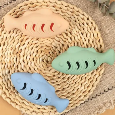 PetTribes Jouet Dentaire Poisson pour Chat - Lot de 2