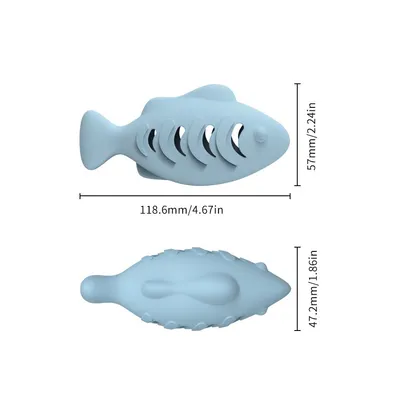 PetTribes Jouet Dentaire Poisson pour Chat - Lot de 2