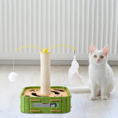 PetTribes Arbre à chat sisal - Jouet & exercice combinés