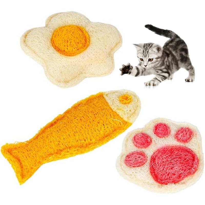 PetTribes Jouet interactif chat - Fibre naturelle à mâcher