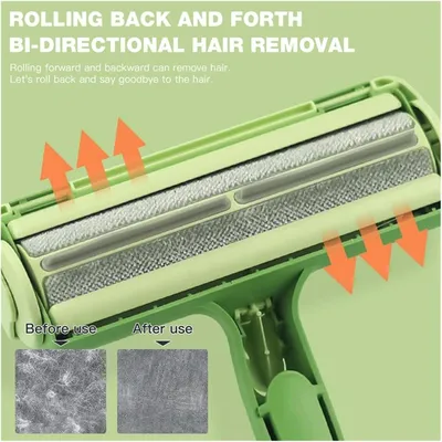 PetTribes Brosse anti-poils autonettoyante - Pour tapis, canapés et habits