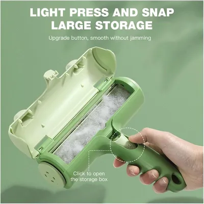 PetTribes Brosse anti-poils autonettoyante - Pour tapis, canapés et habits