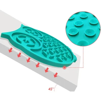 PetTribes Tapis léchage silicone anti-glisse animaux