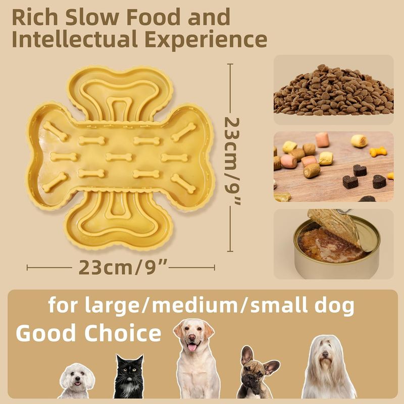 PetTribes Bol Courbe Nourriture Lente pour Animal