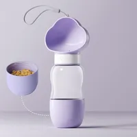 PetTribes Bouteille chien 2en1 - Eau + nourriture, portable & étanche