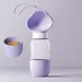 PetTribes Botella 2 en 1 para perros: agua y comida, portátil prueba fugas