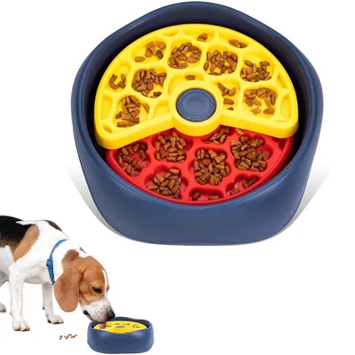 PetTribes Comedero de alimentación lenta para perros/gatos - 3 niveles
