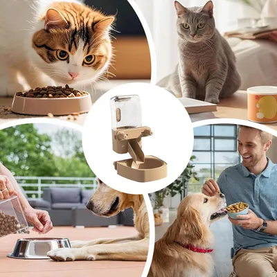 PetTribes Distributeur suspendu nourriture/eau - Chat & chien