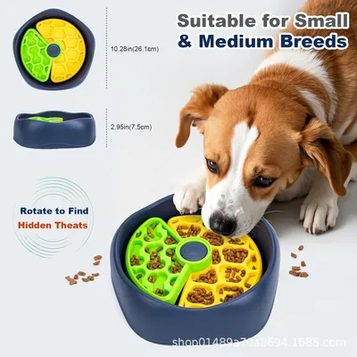 PetTribes Bol interactif anti-glouton pour chien/chat - 3 couches