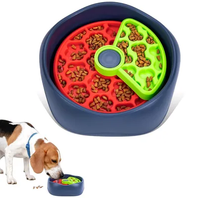 PetTribes Comedero de alimentación lenta para perros/gatos - 3 niveles