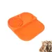 PetTribes Tapis à lécher - Alimentation lente (Couleur orange)