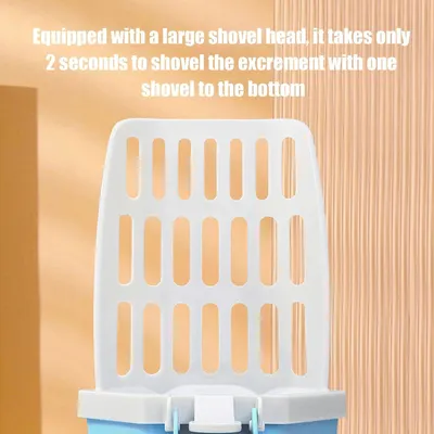 PetTribes Pelle à litière pour chat - Avec support de rangement