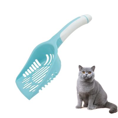 PetTribes Pala ergonómica para arena de gato - Fácil limpieza