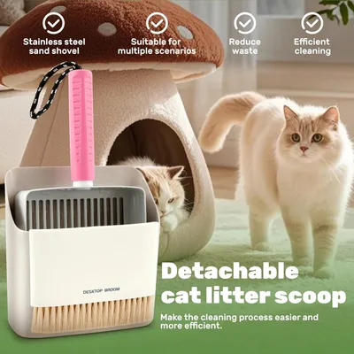 PetTribes Kit multifonction nettoyage litière chat