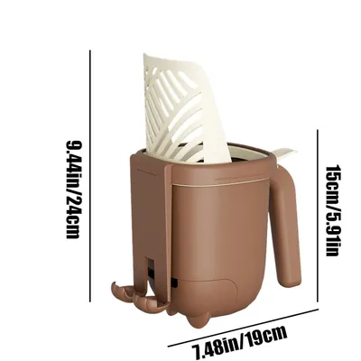 PetTribes Set nettoyage litière - Pelle & seau drainant mignon