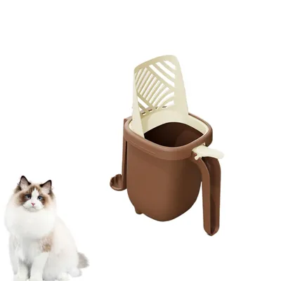 PetTribes Set nettoyage litière - Pelle & seau drainant mignon