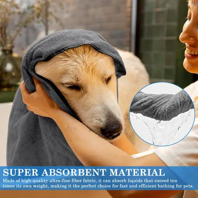 PetTribes Serviette super absorbante pour chat/chien - Doux & portable