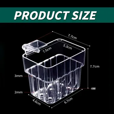 PetTribes Support pour plantes d'aquarium - 2 pièces acrylique transparent