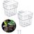 PetTribes Support pour plantes d'aquarium - 2 pièces acrylique transparent