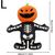 PetTribes Jouet chien Halloween - Citrouille & squelette couineurs, solide