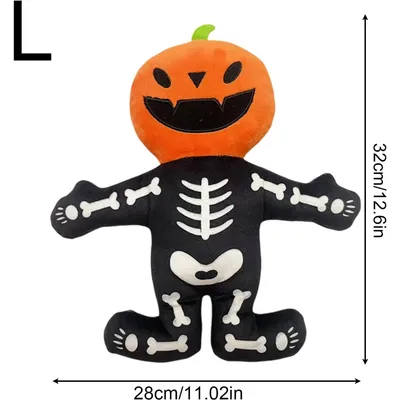 PetTribes Jouet chien Halloween - Citrouille & squelette couineurs, solide