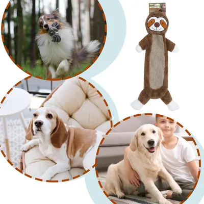 PetTribes Jouet peluche sonore pour chien - Résistant à la mastication
