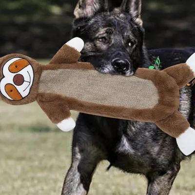 PetTribes Jouet peluche sonore pour chien - Résistant à la mastication