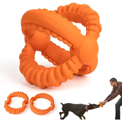 PetTribes Jouet détachable caoutchouc naturel grand chien