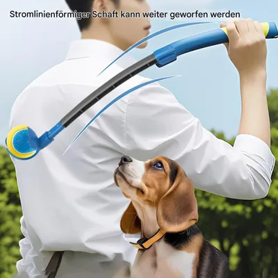 PetTribes Lanzador de pelotas para perros grandes - Diversión y ejercicio