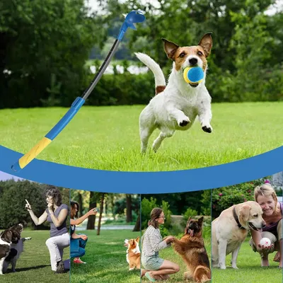 PetTribes Lanzador de pelotas para perros grandes - Diversión y ejercicio