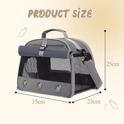 PetTribes Sac transport pets 35x25x23cm - Oiseaux, rongeurs, portable