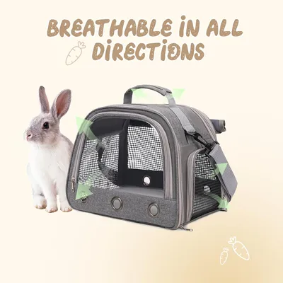 PetTribes Sac transport pets 35x25x23cm - Oiseaux, rongeurs, portable