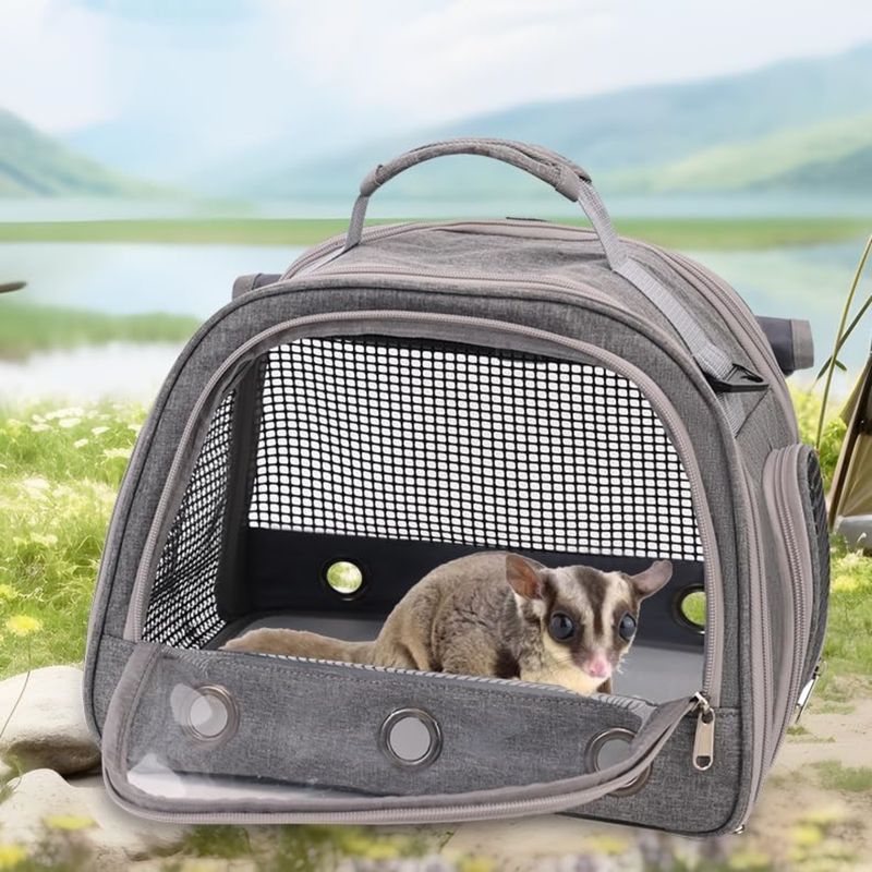PetTribes Sac transport pets 35x25x23cm - Oiseaux, rongeurs, portable